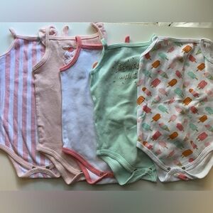 HB 100% Cotton Sleeveless Onsie Bundle / Size 18m / VGUC